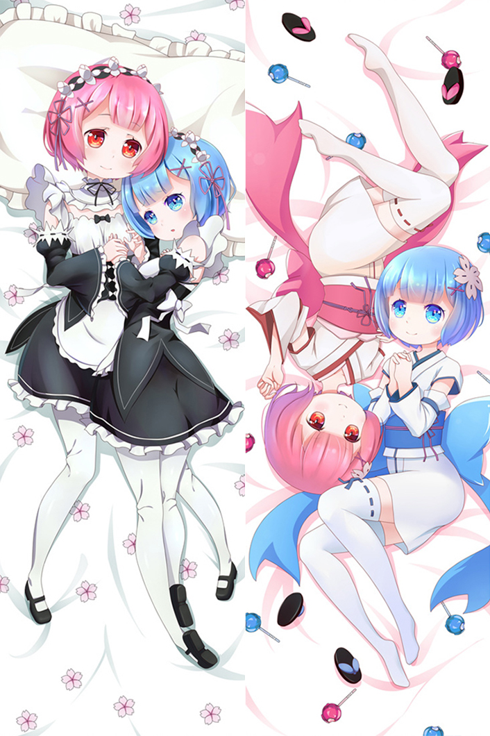 Rem & Ram (Re:Zero - Starting Life in Another World) Body Pillow Cover