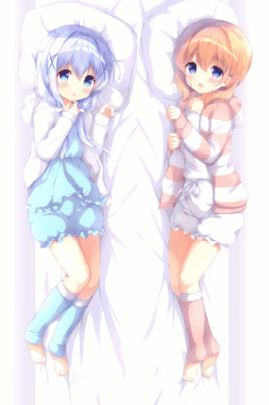 Chino Kafū and Cocoa Hoto / Is The Order a Rabbit? / Body Pillow Cover