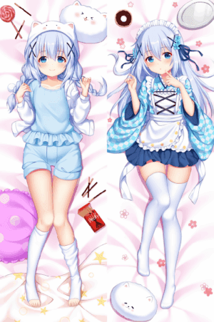 Chino Kafū / Is The Order a Rabbit? / Body Pillow Cover