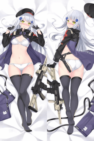 HK416 / Girls Frontline / Body Pillow Cover